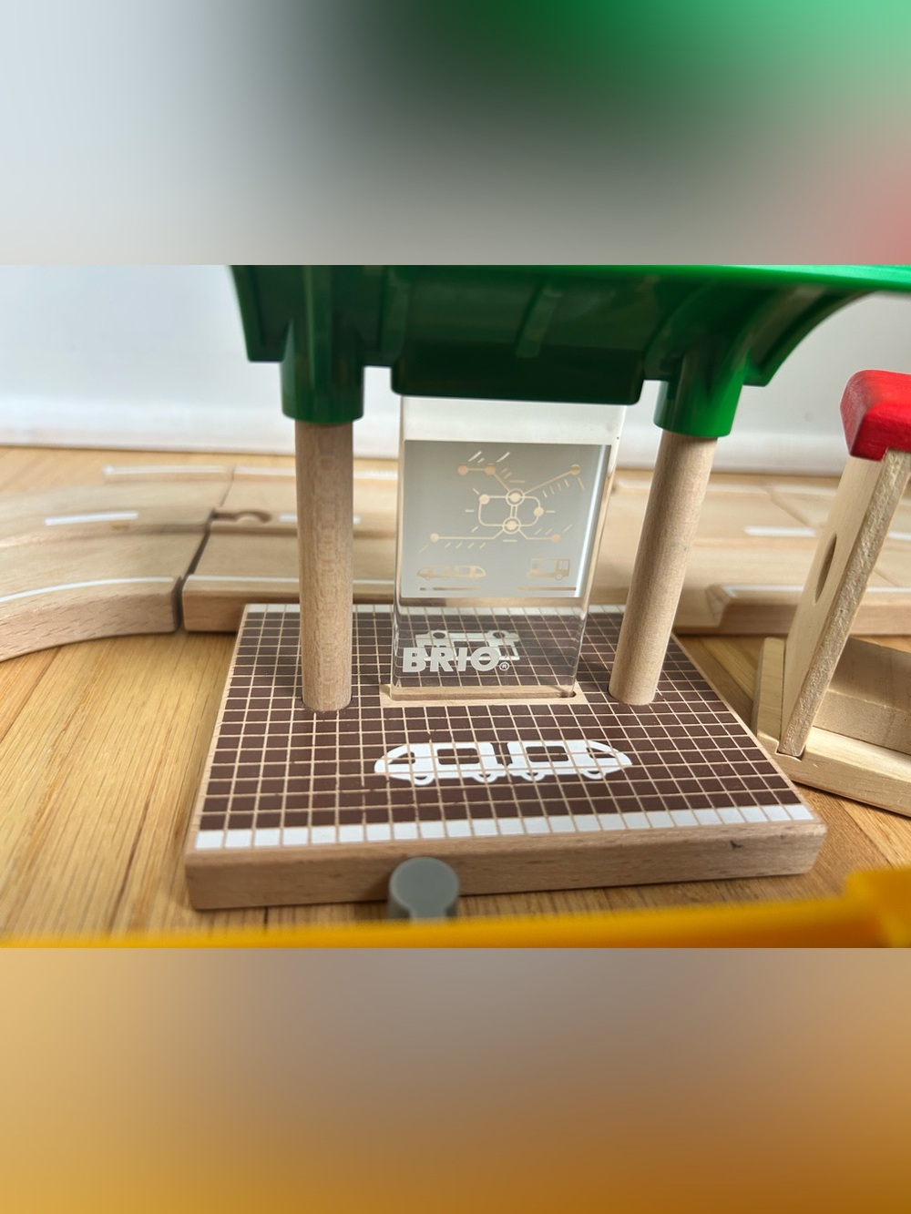 BRIO Wooden Railway Street Double Wide Bus Passenger Station Railroad Crossing - Picture 9 of 15